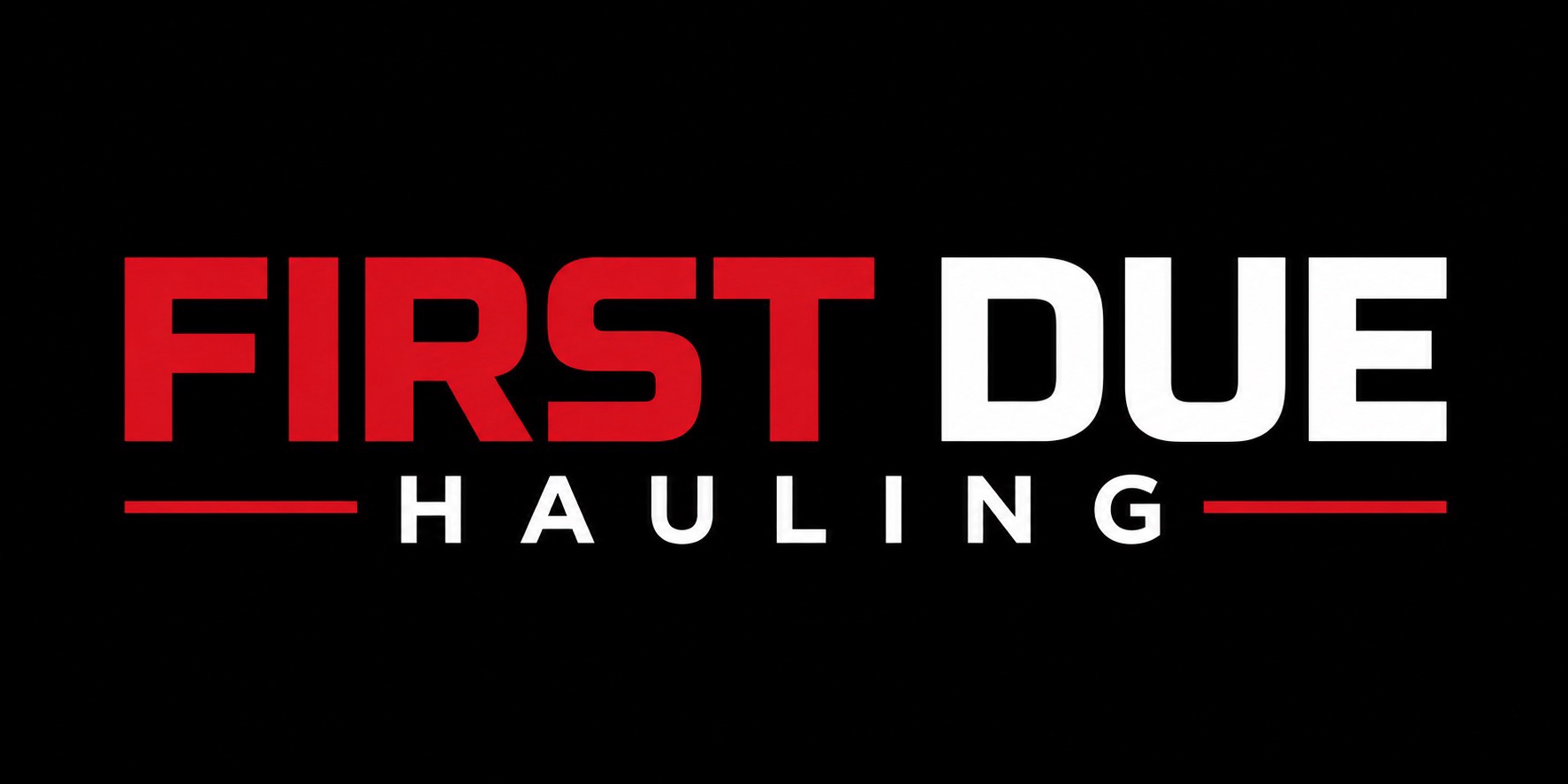 First Due Hauling wordmark